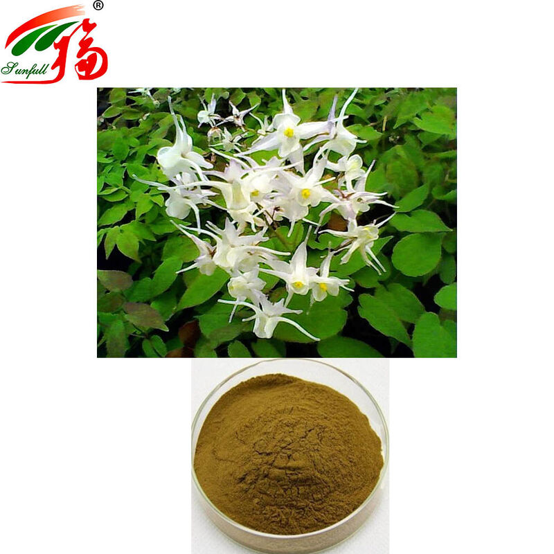 Factory Direct 100% Natural Epimedium Extract 30% Icariins for Sex-Enhancer and Health Supplements