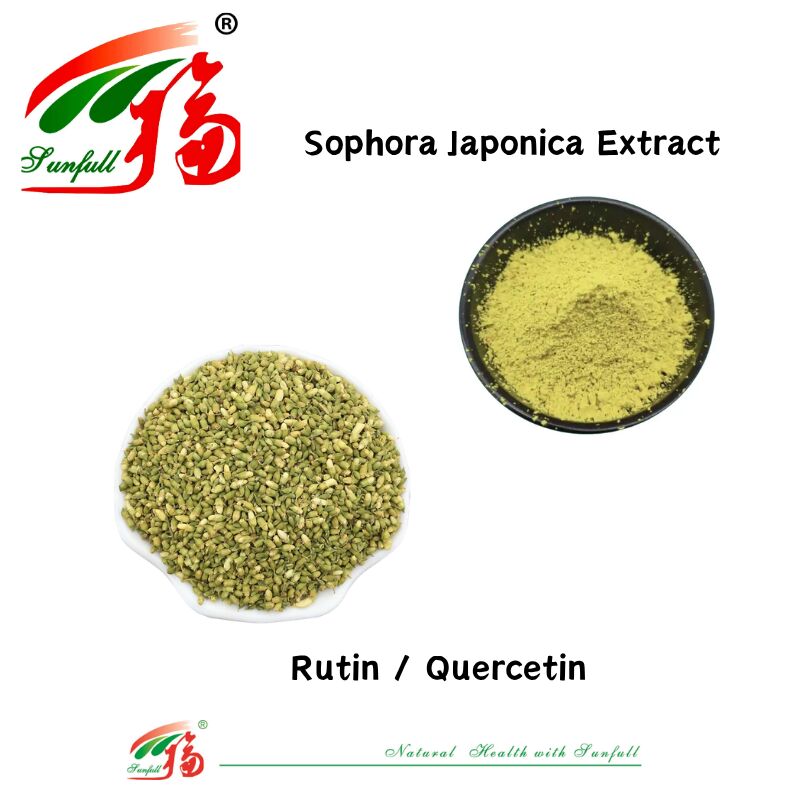 Zgodne z normami europejskimi Zdrowie układu krążenia Suplementy diety Kwercetyna 95% Rutin NF11 95% Sophora Japonica Extract
