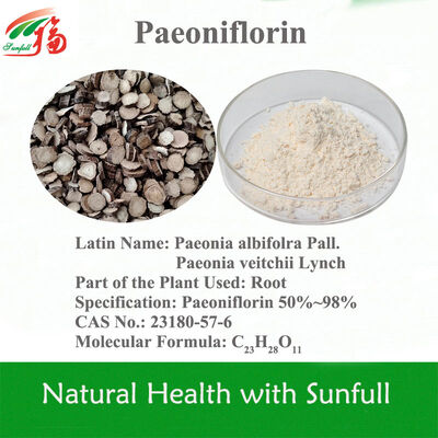 High Purity 50%~98% Paeoniflorin Peonin Extract for Whitening Anti-Aging and Muscle Relaxation